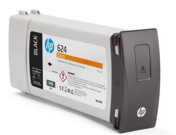 HP 624 Black DyeSub Ink Cartridge 775ml for Stitch S300 - 2LL53A