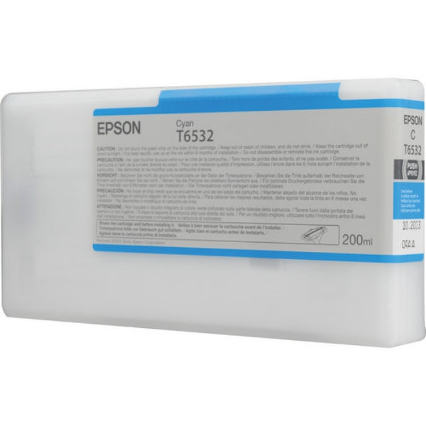 Epson UltraChrome HDR Ink Cyan 200ml for Stylus Pro 4900 - T653200