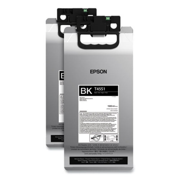Epson (T45S) UltraChrome RS High-Yield Black Ink 1.5L (2-Pack) for SureColor R5070L - T45S120