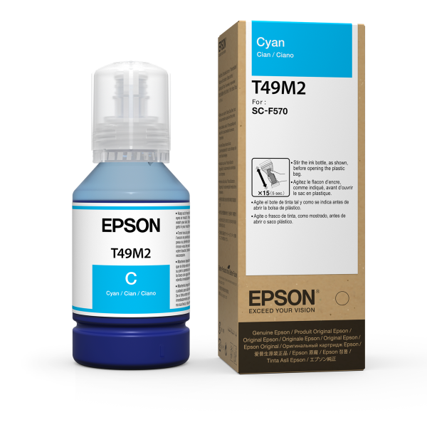 Epson T49M Cyan Ink Bottle 140ml for SureColor F170, F570 - T49M220