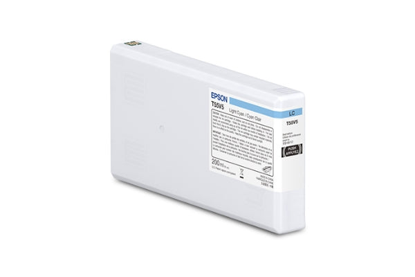 Epson T55V 200ml UltraChrome PRO10 Light Cyan Ink Cartridge for SureColor P5370 - T55V500