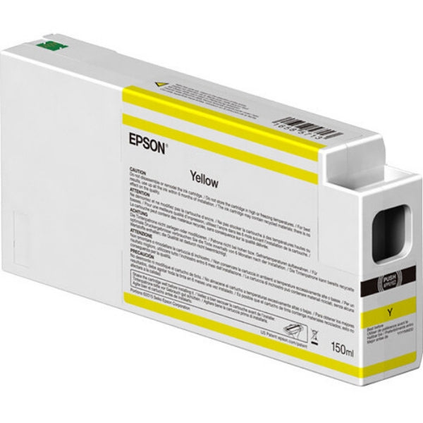 EPSON UltraChrome HD 150mL Yellow Ink Cartridge for SureColor P6000, P7000, P8000, P9000 - T54V400 (T834400)