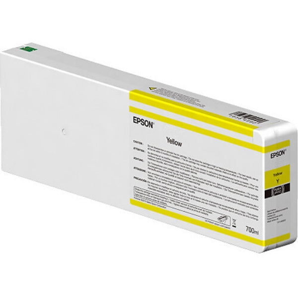 EPSON UltraChrome HD 700mL Yellow Ink Cartridge for SureColor P6000, P7000, P8000, P9000 - T55K400 (T804400)