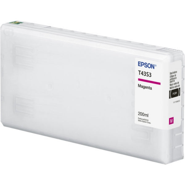 Epson T43S UltraChrome D6r-S Magenta Ink 200ml Cartridge for SureLab D870 - T43S320