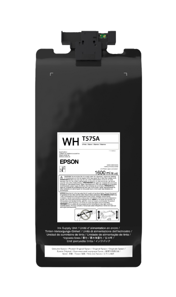 Epson UltraChrome DF 1.6 L White Ink Pack for G6070 - T57SA20
