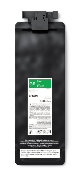 Epson UltraChrome GS3 Eco-Solvent Green Ink Cartridge 800ml for SureColor S9170 - T51NF20