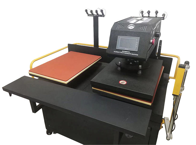 16in x 24in Fully Automatic Sliding Double Station Heat Transfer Machine with Laser Positioning System