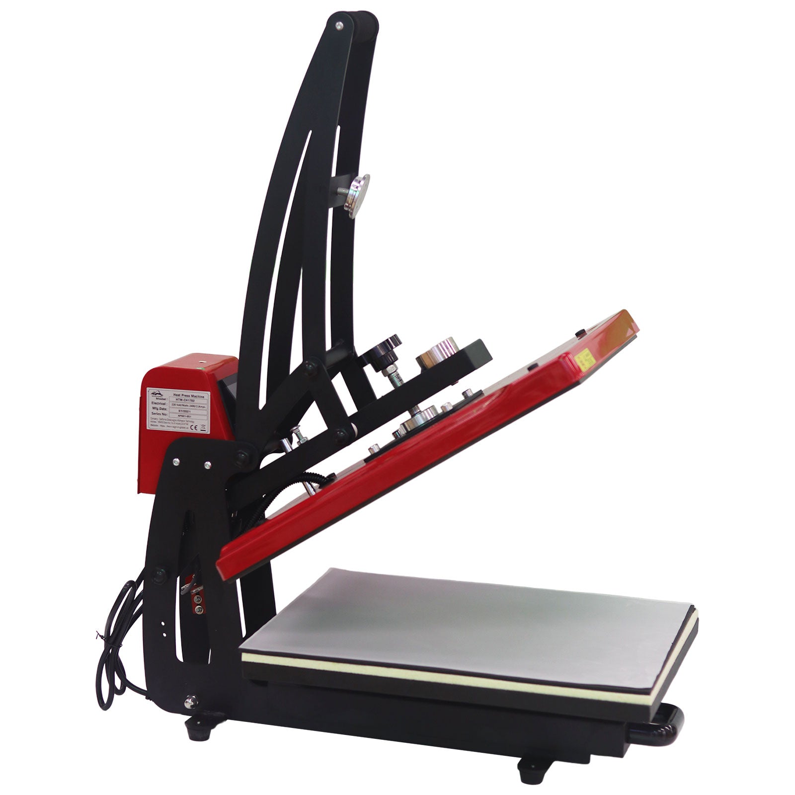US Stock, Qomolangma 16in x 20in Auto Open Heat Press Machine Vertical Version