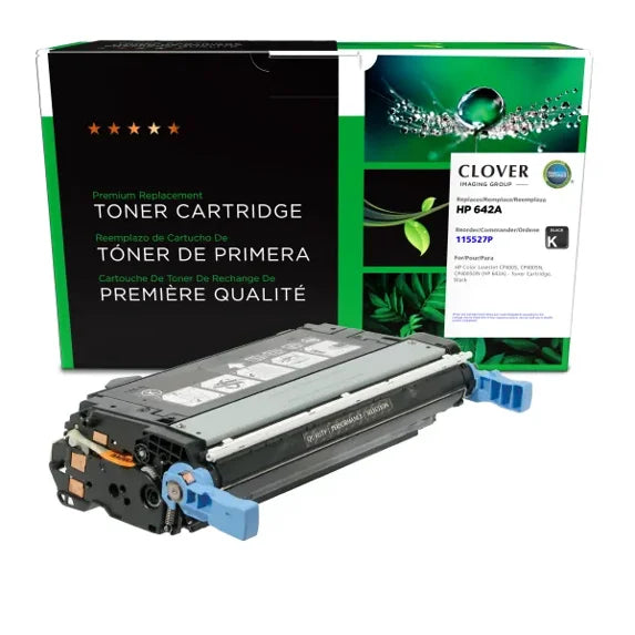 Clover Remanufactured Black Toner Cartridge for HP 642A (CB400A)