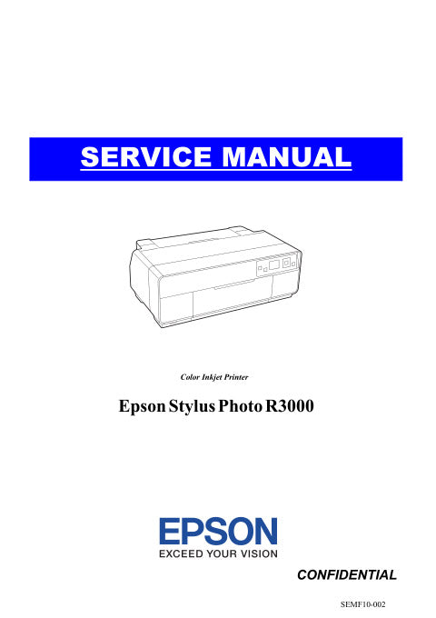 EPSON Stylus Photo R3000 Service Manual