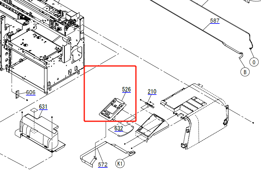 Panel ASSY for EPSON SC-P10000 P10050 P10070 / P20000 P20050 P20070 - 1686210