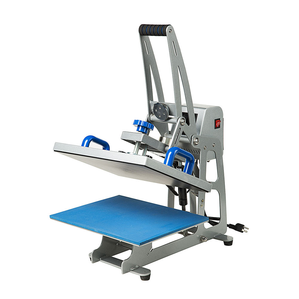 Auto-open Flat Heat Press Machine 15" x 15" (380 x 380mm) for T-shirts with Replaceable Platen