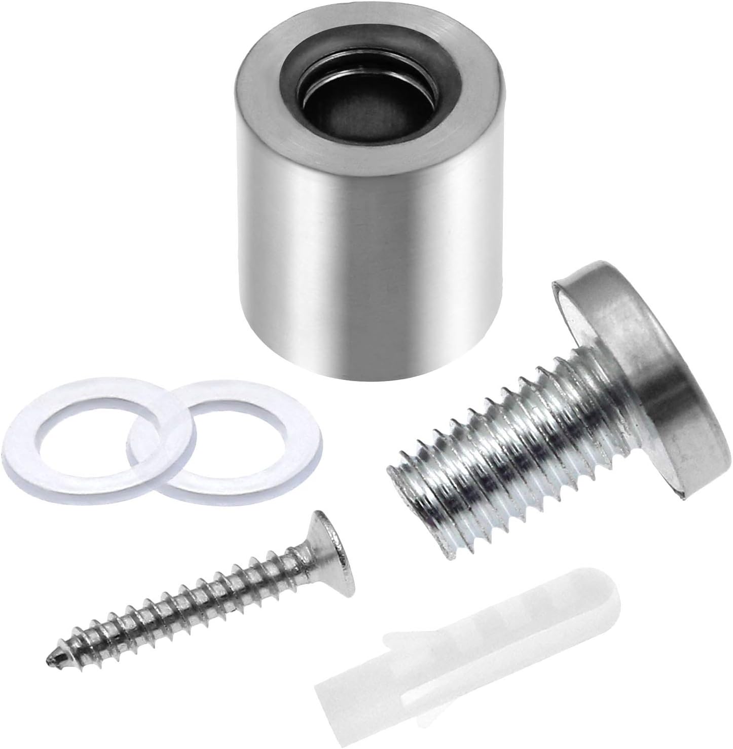 Stainless Steel Standoff Screws Wall Sign Advertising Nail for Hanging Acrylic Picture Frame (Silver) - 12pcs (3/4" x 1")