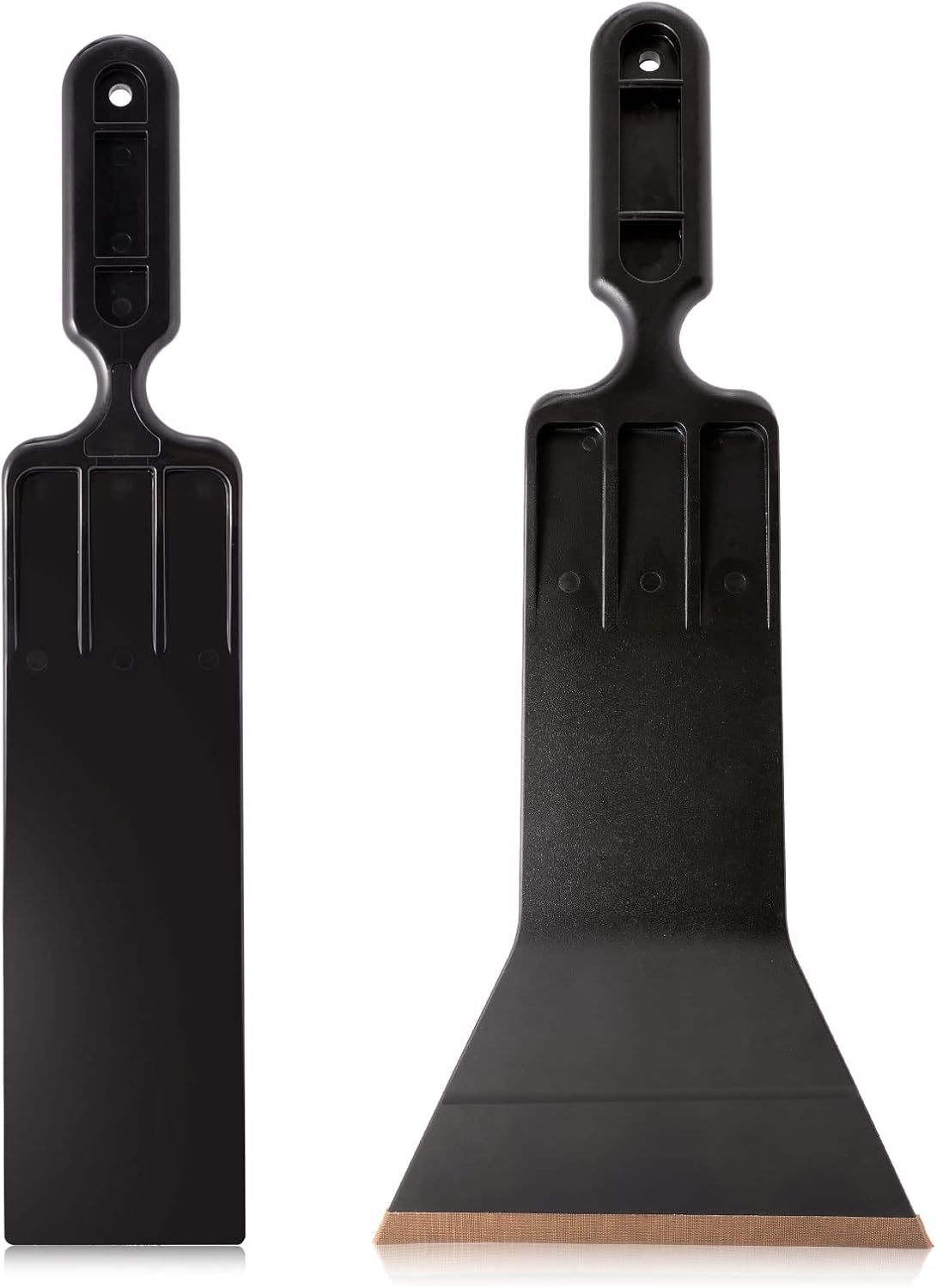 Tint Tools Bulldozer Squeegee Kit, Black Bulldozer Squeegee & Scrubber Paddle Scraper with Spare Scouring Pads for Windshield Cleaning Window Film Installing, Long Handle Tint Tools