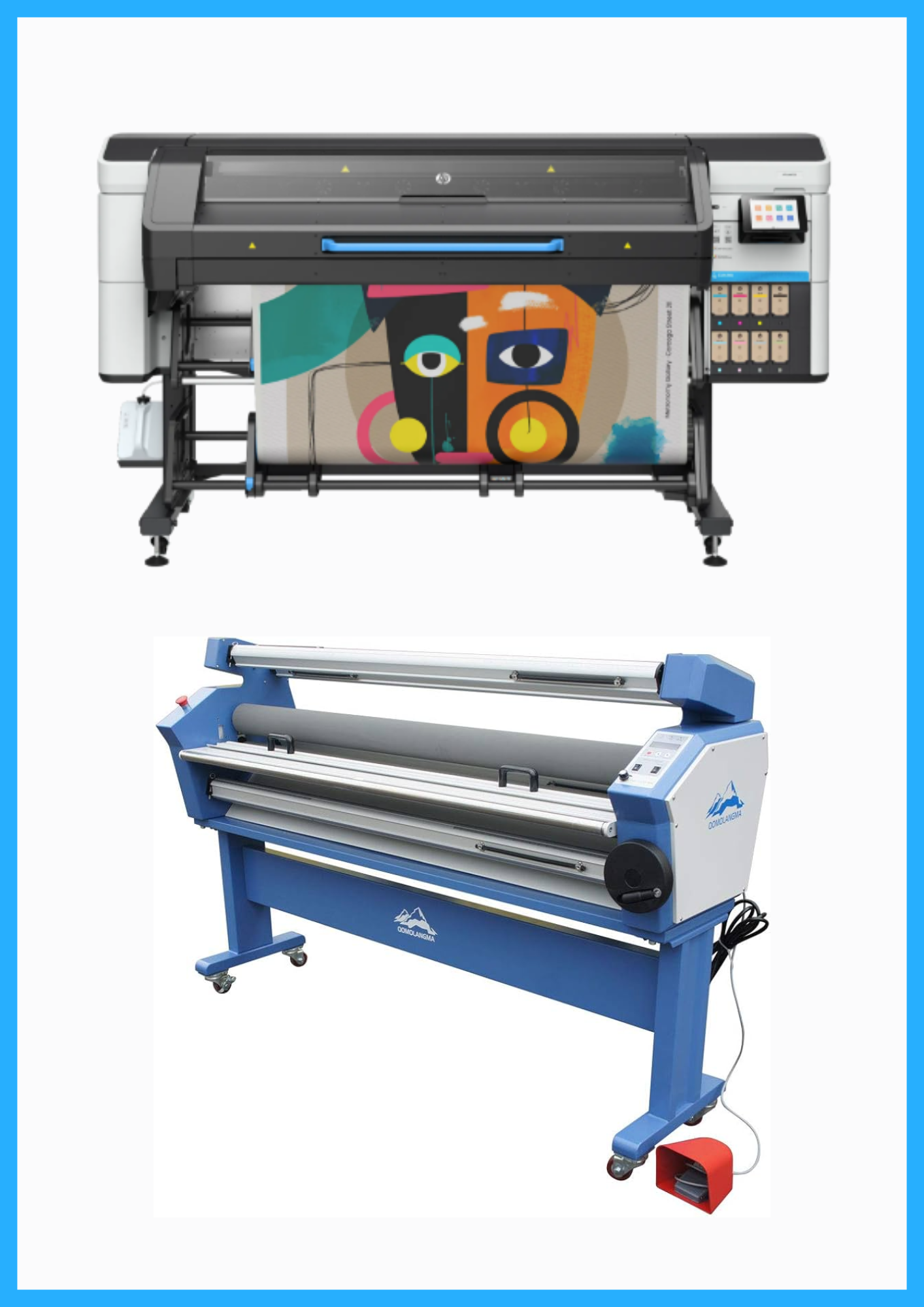 ON SALE - BUNDLE - HP Latex 730 64" Wide Format Printer - New + 63" Full-auto Low Temp. Wide Format Cold Laminator - New