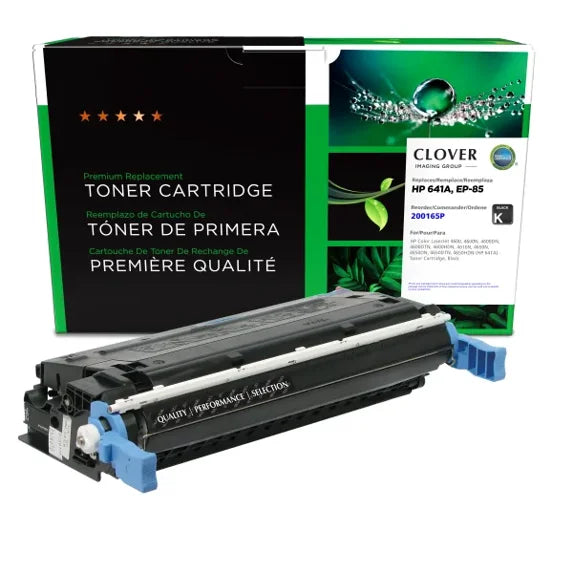 Clover Remanufactured Black Toner Cartridge for HP 641A (C9720A)