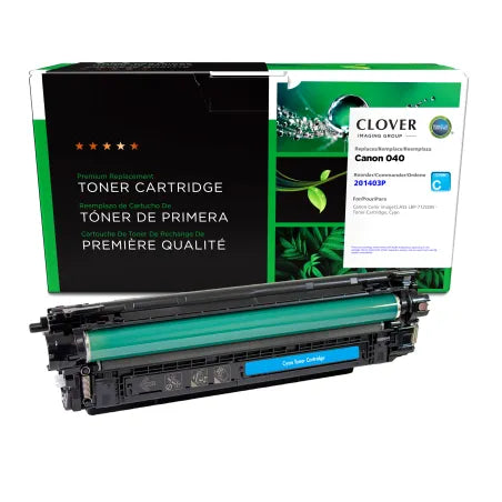 Clover Remanufactured Cyan Toner Cartridge for Canon 040 (0458C001)