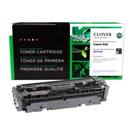 Clover Remanufactured Black Toner Cartridge for Canon 046 (1250C001)