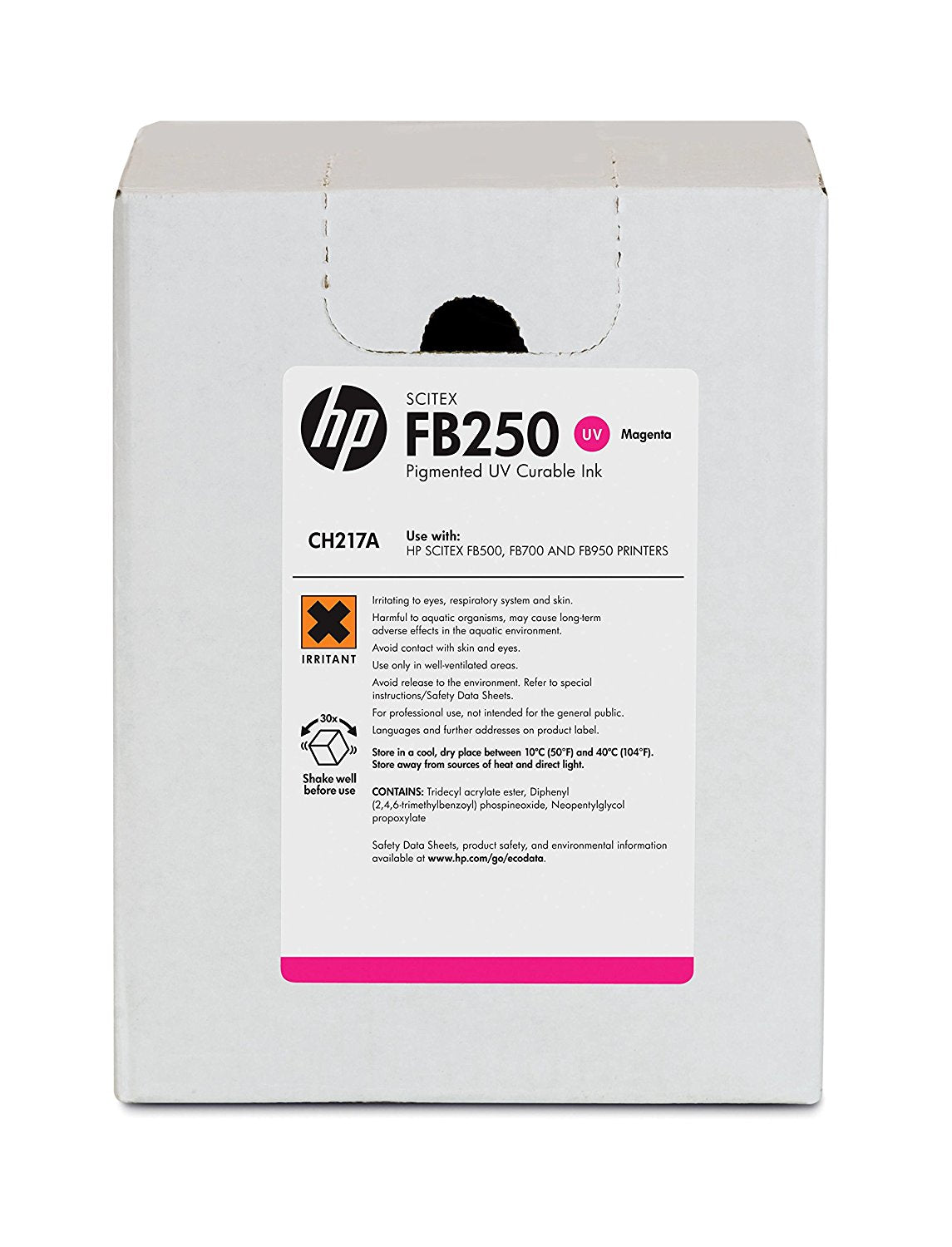 HP Scitex FB250 Magenta Ink for HP Scitex FB500/FB700 Printer (3 Liter Cartridge) - CH217A
