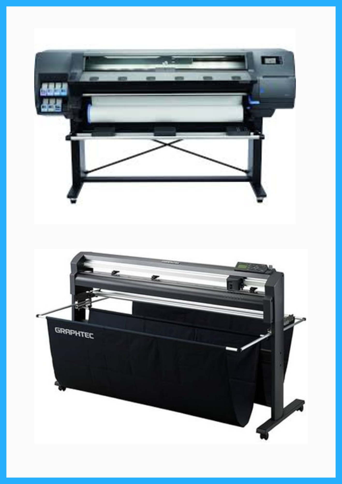 ON SALE - BUNDLE - HP Latex 315 54" Printer - Refurbished (90 Days Warranty) + 54" Graphtec FC8000-130 Vinyl Cutting Plotter - Refurbished (90 Days Warranty)