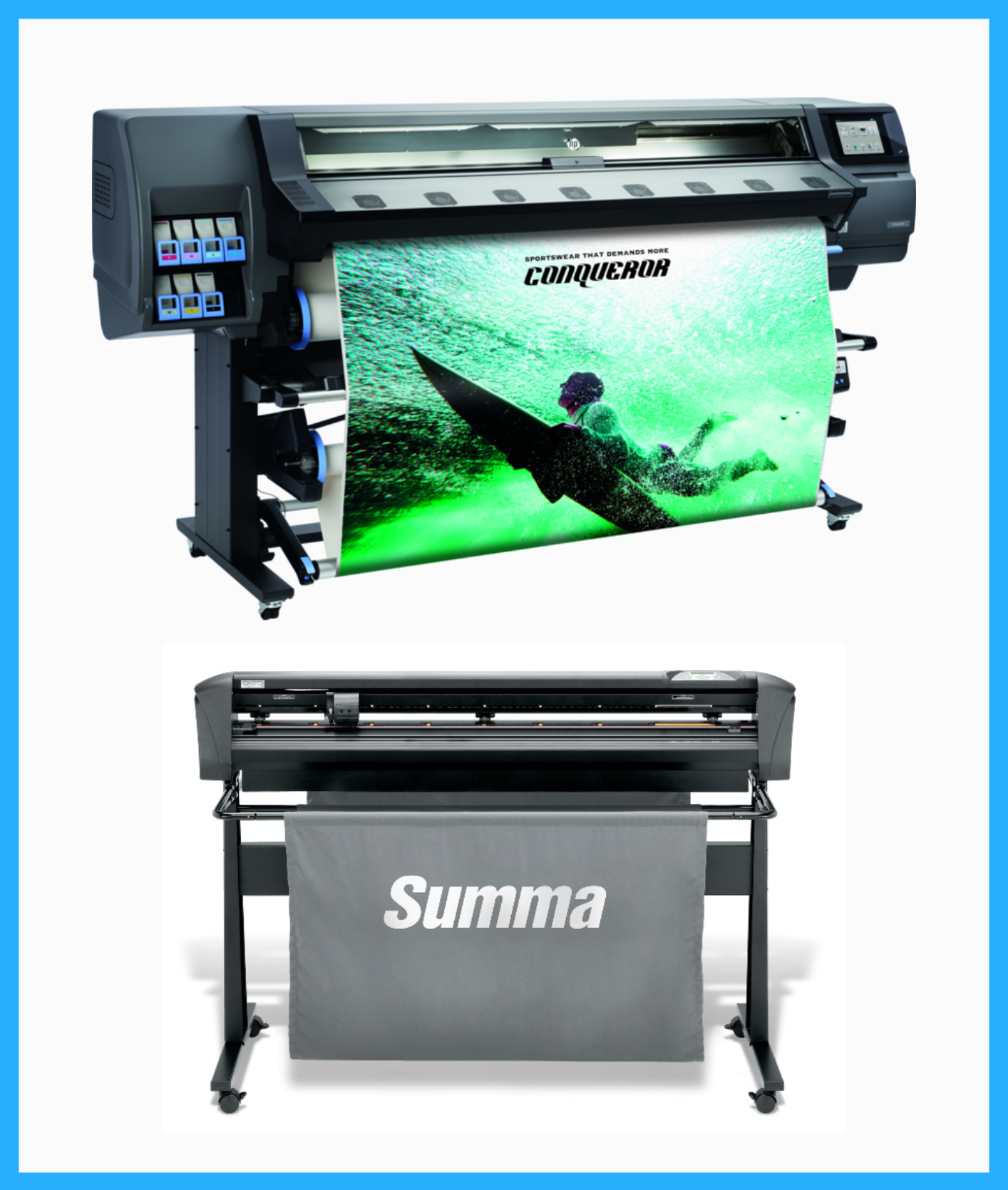 ON SALE - BUNDLE - HP Latex 365 64" Large-Format Production Printer - Refurbished (90 Days, 1, 2, 3 or 4 Years Warranty) + Summa S Class 3 D160 62" Vinyl Cutter - New
