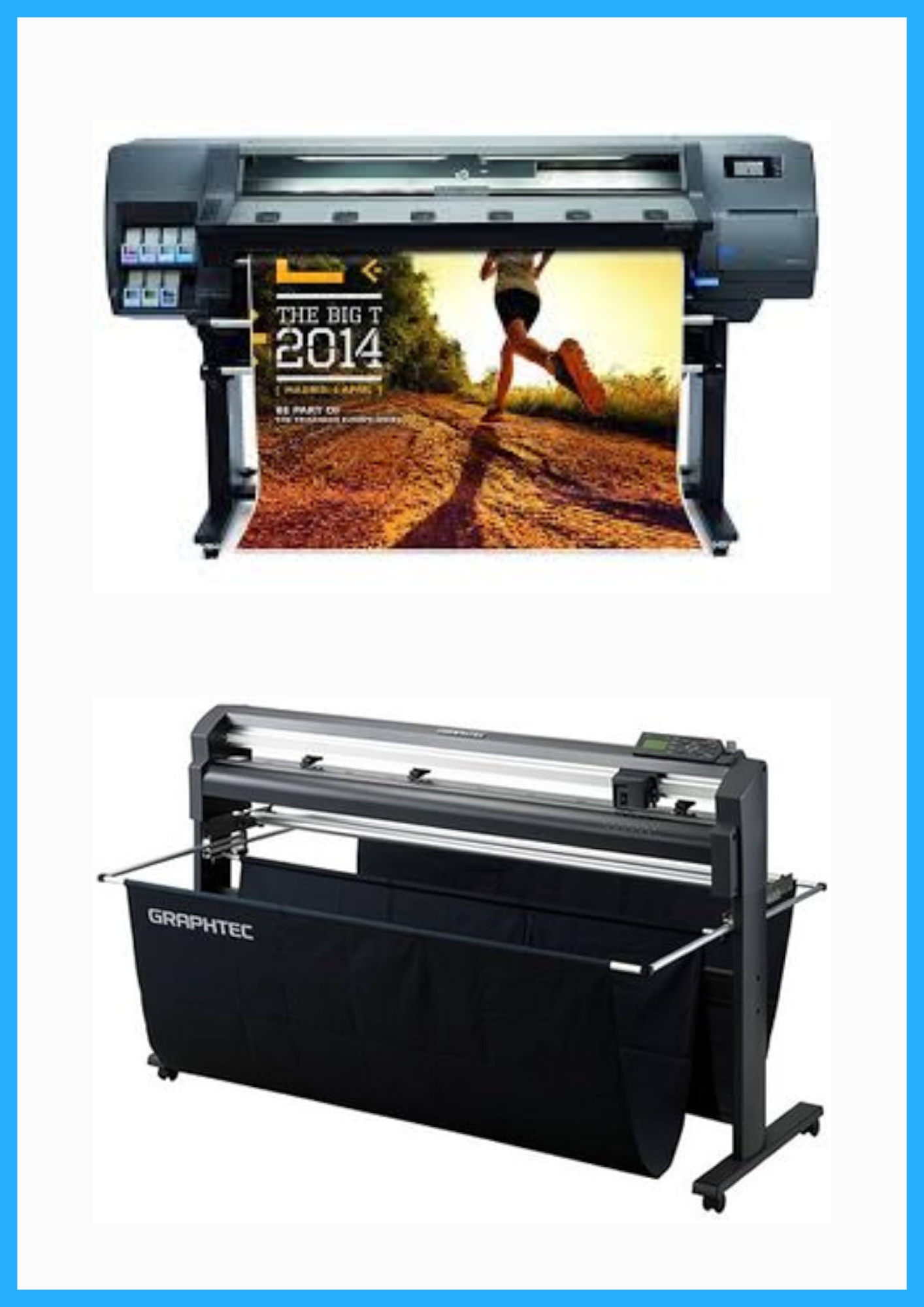 ON SALE - BUNDLE - HP Latex 310 54" - Refurbished (90 Days Warranty) + 54" Graphtec FC8000-130 Vinyl Cutting Plotter - Refurbished (90 Days Warranty)
