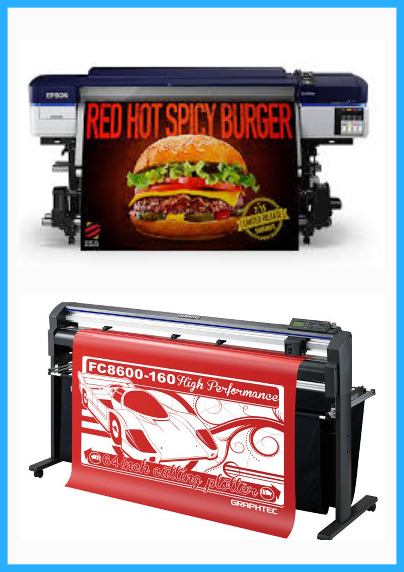 ON SALE - BUNDLE - Epson SureColor S40600 Production Edition - Refurbished (1 Year Warranty) + 64" Graphtec FC8600-160 Vinyl Cutting Plotter - Refurbished (1 Year Warranty)