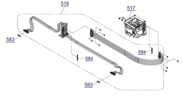 Damper ASSY (Including The Tube) for EPSON Pro 4900 / 4910 SC-P5000 - 1710748 / 1655135 / 1580221