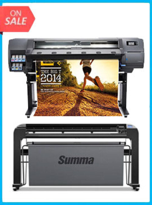 ON SALE - BUNDLE - HP Latex 360 64in Printer - Refurbished (90 Days, 1, 2, 3 or 4 Years Warranty) + Summa S Class 2 140 T 54" Cutter w/ Service - Refurbished (1 Year Warranty)