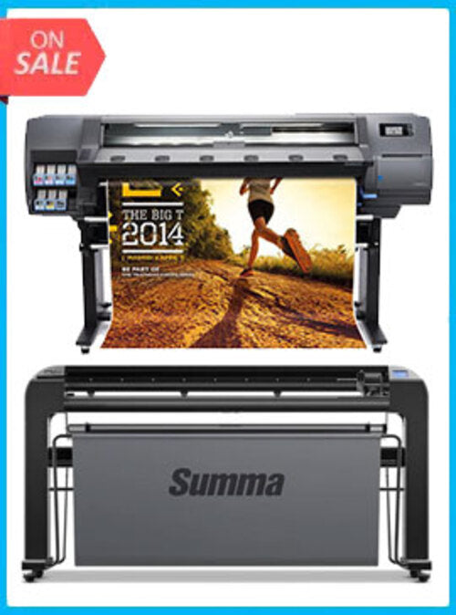 ON SALE - BUNDLE - HP Latex 360 64in Printer - Refurbished (90 Days, 1, 2, 3 or 4 Years Warranty) + Summa S Class 2 160 T 62" Cutter w/ Service