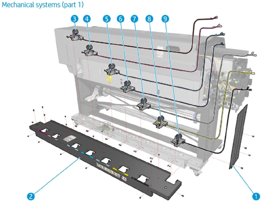 3 Liter Y Color Ink Line Serv for the HP Latex 370 Series (G2W18-67008)