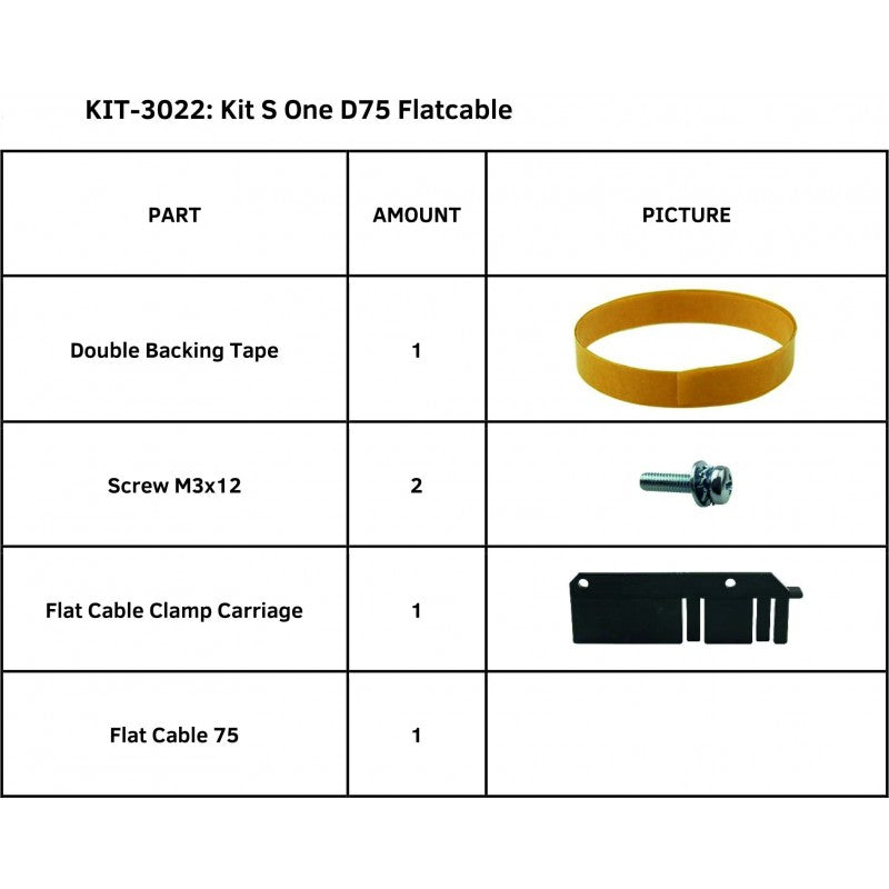 Summa Kit Flatcable for Summa S One D75 Series (KIT-3022)