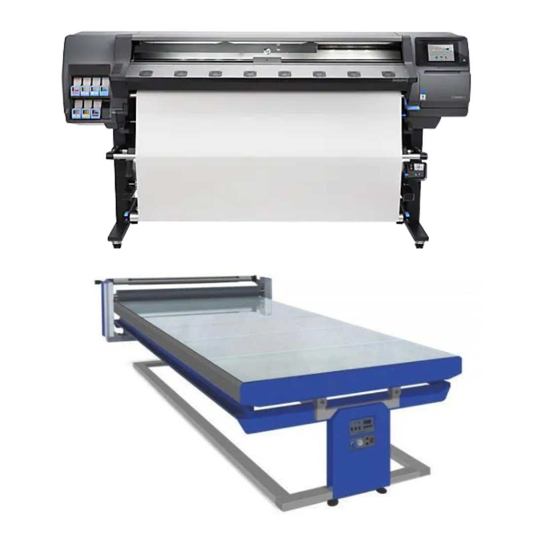 BUNDLE - HP Latex 360 64" Printer - Refurbished (90 Days, 1, 2, 3 or 4 Years Warranty) + 67in x 126in Flatbed Hot and Cold Laminator for Rigid & Flex Media - New