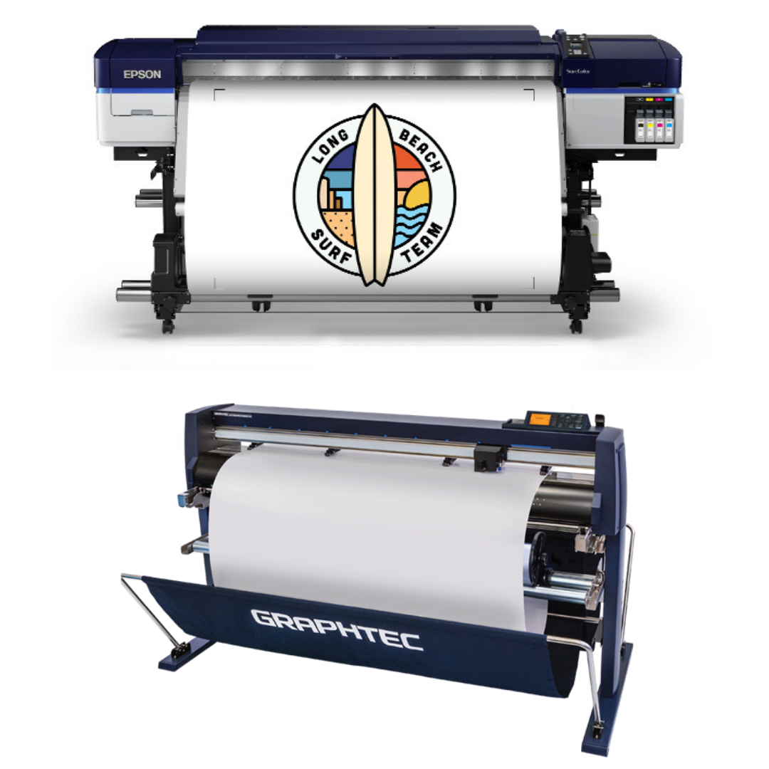 BUNDLE - Epson SureColor S60600 Production Edition 64" Roll-to-Roll Solvent Dual CMYK Printer - Refurbished (1 Year Warranty) + 54" Graphtec FC9000-140 Wide Cutter - Refurbished (1 Year Warranty)