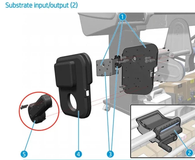 Left Structure Module Assy for the HP Latex 560, 570 Series (M0E29-67039) - Refurbished