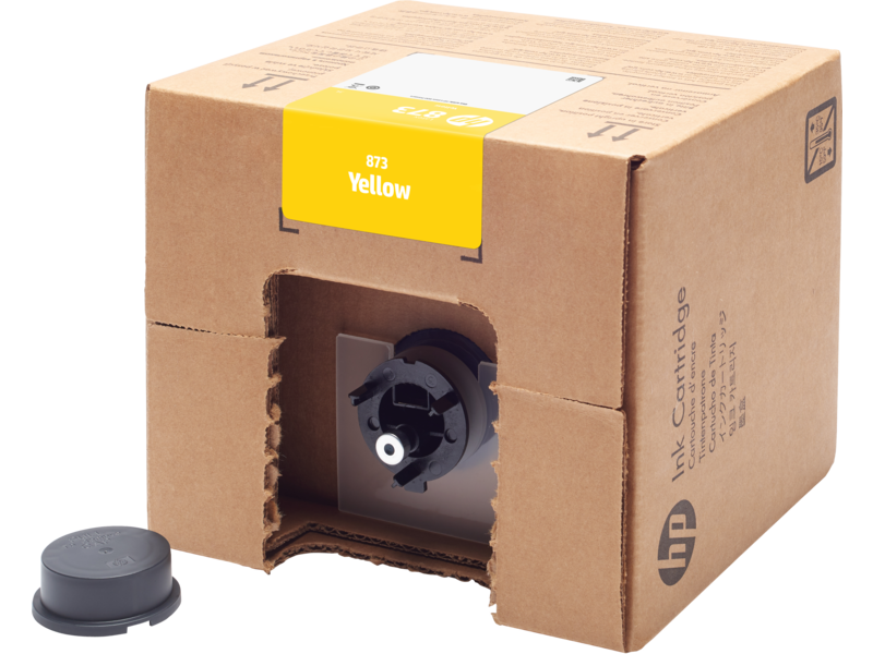 HP 873Y 3-L Yellow Latex Ink Cartridge for Latex 800 Printer (4UV41A)