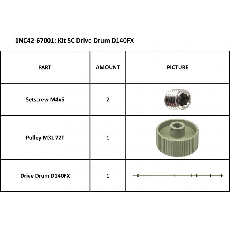 Summa Kit SC Drive Drum 54 Basic for SummaCut D140FX Series (1NC42-67001)