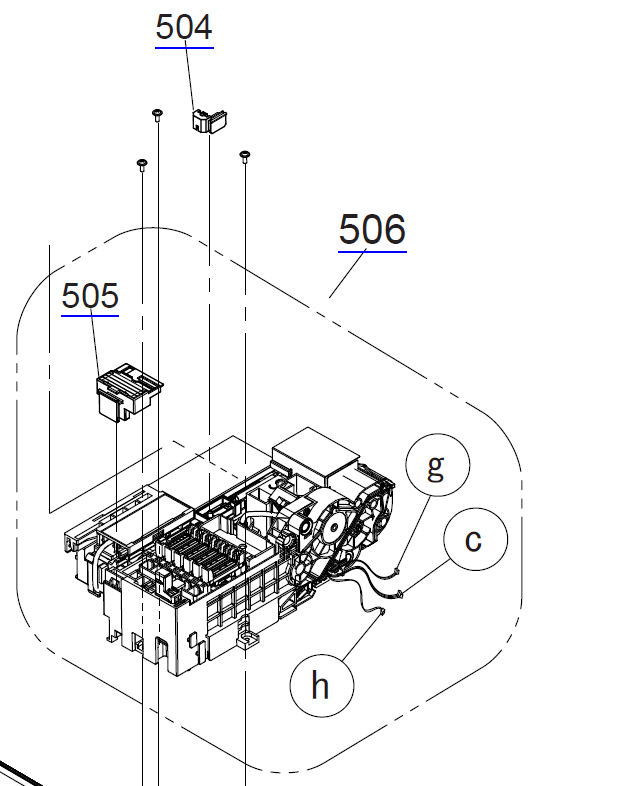 EPSON SureColor SC-F6000/F6070/B6000/B6070 T3000/T3070/T3200/T3270 T5000/T5070/T5200/T5270 T7000/T7070/T7200/T7270 Pump Cap Assy / Cleaning Unit - 1862057