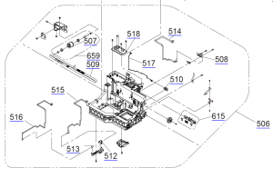 CARRIAGE ASSY. CR for EPSON SC-F7200 F7270 B7000 B7070 - 1858150