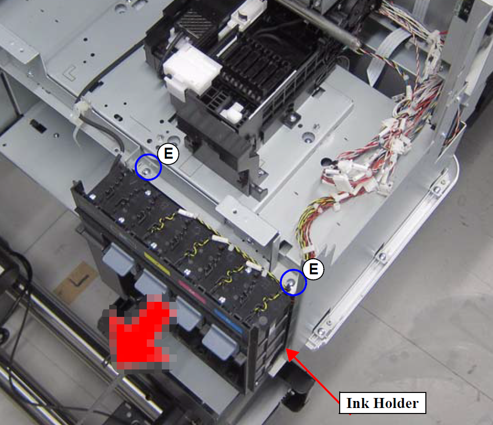 Right INK HOLDER. for EPSON SC-F7200 F7270 F9200 F9270 - 1921964 / 1863901 / 1828621