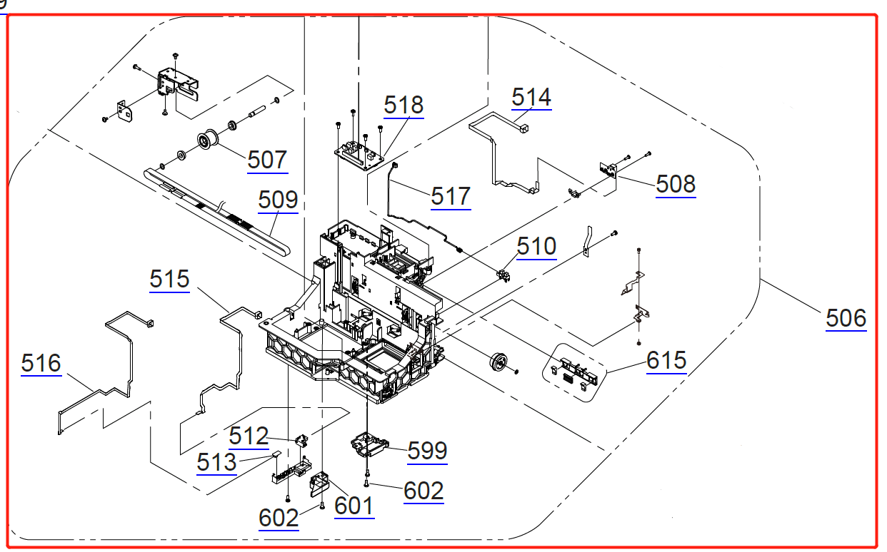 CARRIAGE ASSY for EPSON SC-F9200 F9270 - 1859867