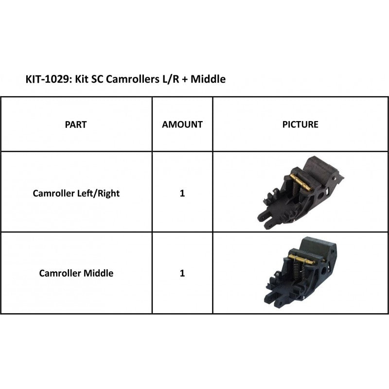 SummaCut Assy, Cam Rollers L/R + Middle (KIT-1029)