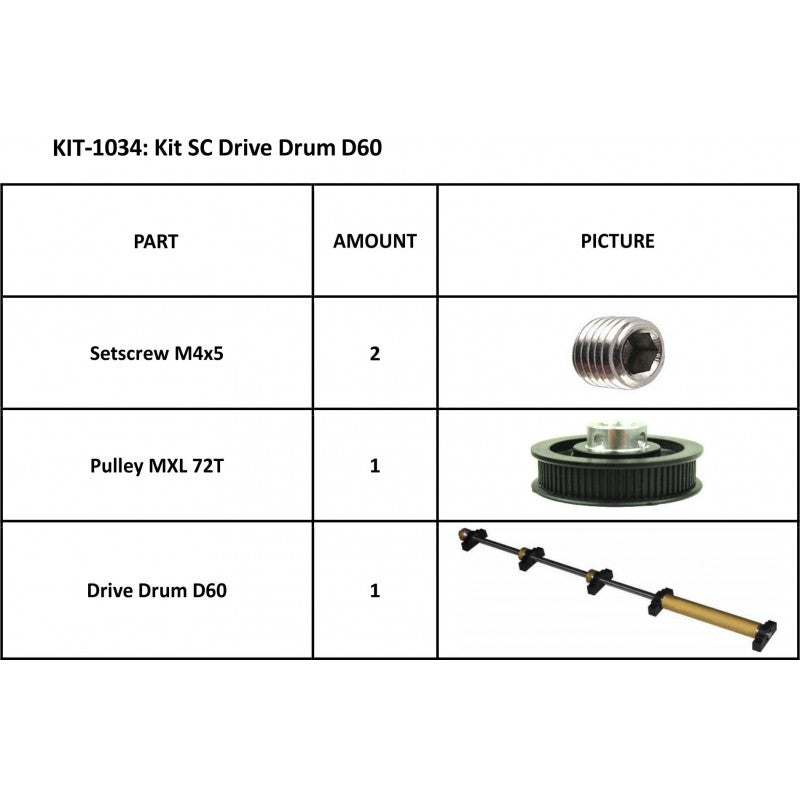 Summa SummaCut Kit SC Drive Drum D60 Series (KIT-1034)