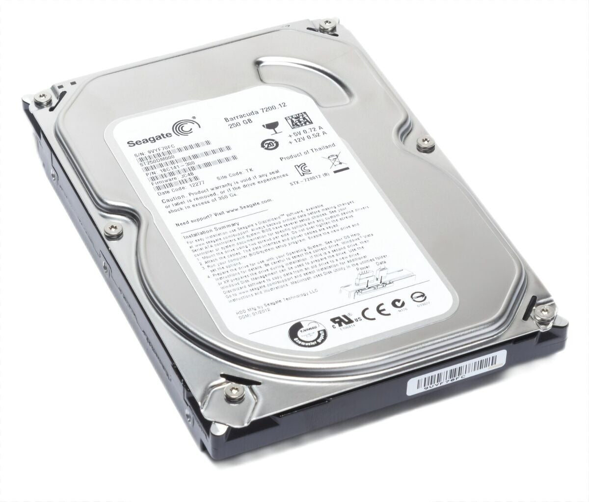 Hard Disk Drive (w/holder and screws) -For the HP DesignJet Z6100 Series (Q6651-60352) - Refurbished