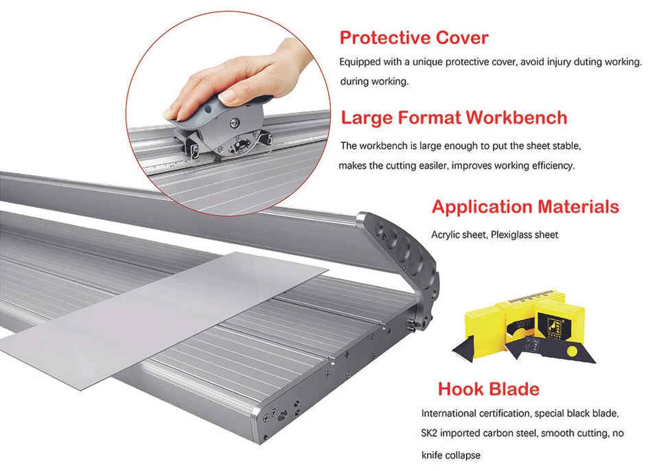 25" / 48" Manual Acrylic Cutter for Acrylic Sheet Plexiglass - MT05
