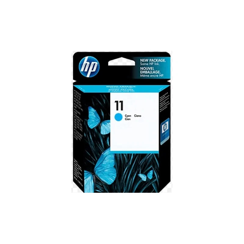 HP 11 Cyan Original Ink Cartridge for HP 1000, 1100, 1200, 2200, 2230, 2250, 2280, 2300, 2600, 2800, HP Color Inkjet cp1700, HP Designjet 70, 100, 110, 111, 500, 510, 800, 815, 820, Copier cc800ps, HP Officejet 9110, 9120, 9130, Pro K850 - C4836A