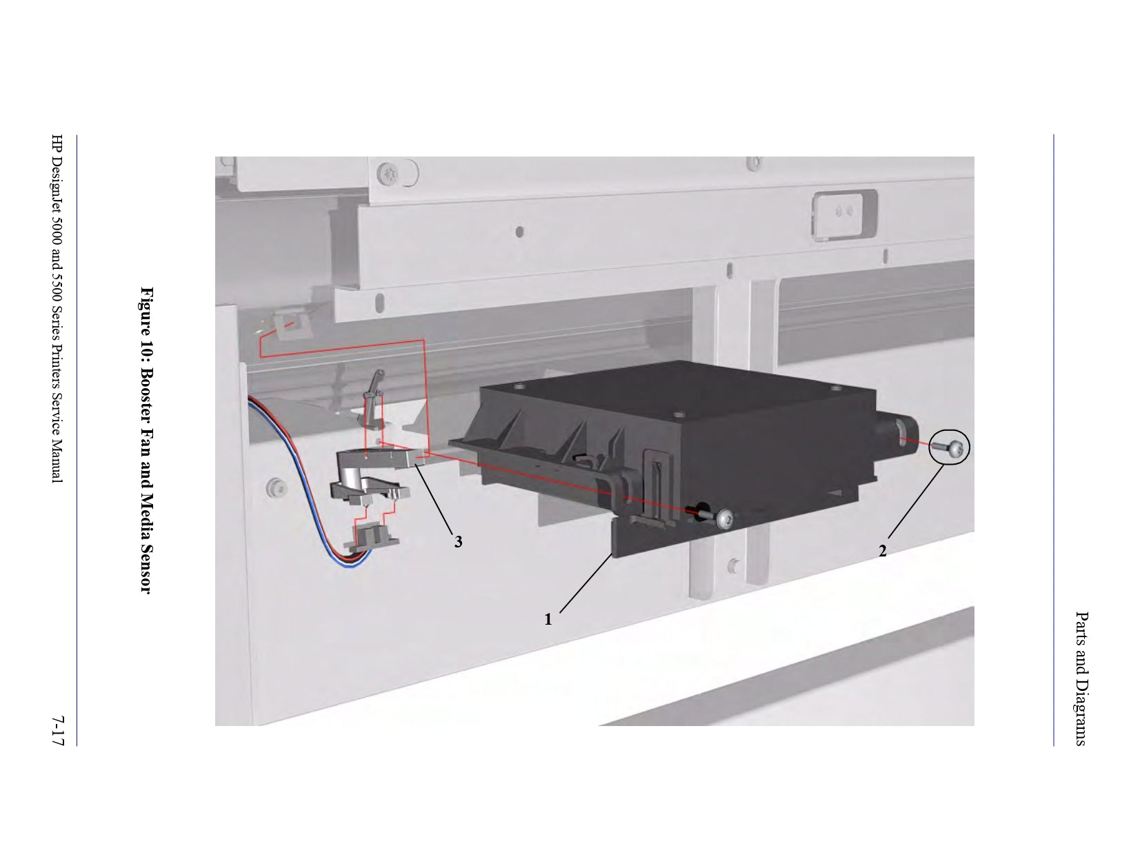 Media sensor for HP DesignJet 5000/5500 Series (C6090-60103) - New