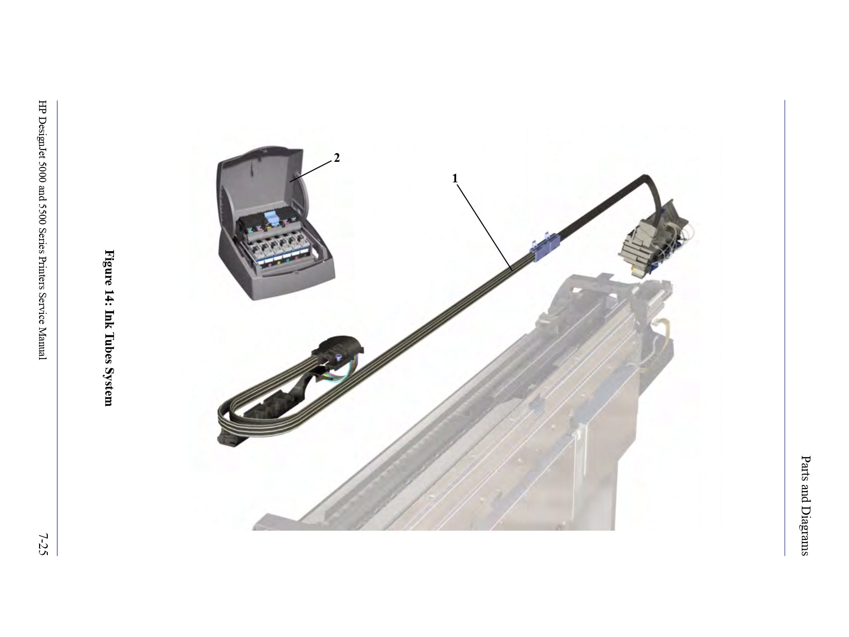 UV Ink Tubes System for HP DesignJet 5000/5500 - 42" Model (C6090-60232) - New