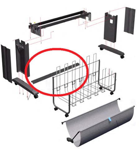 Foot Brace Assembly for the HP DesignJet 4500 Printers (Q1271-60675) - Refurbished