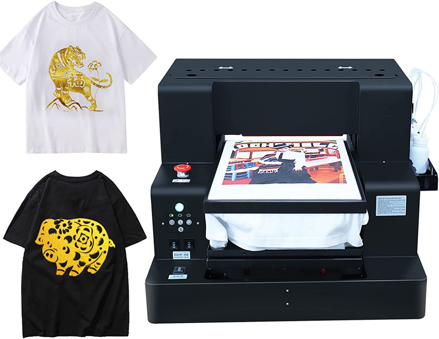DTF DTG Printer Gilding T Shirts Transfer Film DTF Printing Machine A3 DTG Printer for Tshirts/Hoodies/Jeans/Canvas
